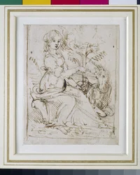 Dame mit Einhorn, ca. 1480